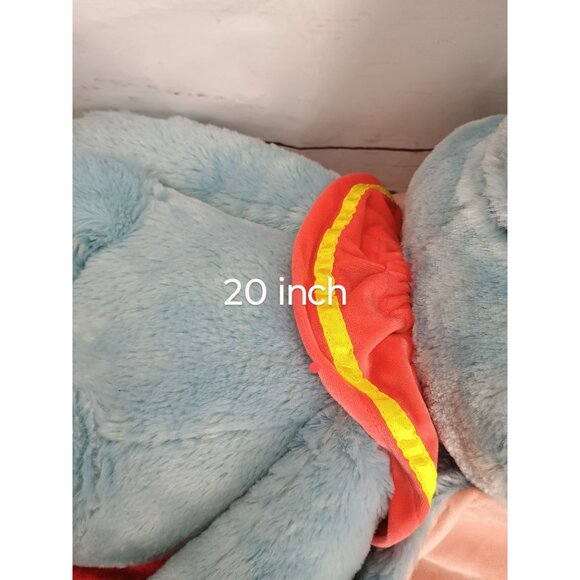 Disney Dumbo Elephant Plush Toy 20" Blue & Pink Stuffed Animal With Yellow Hat - Picture 6 of 8